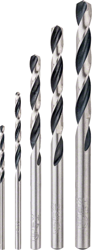 Bosch Professional Accessory Sets HSS Twist Drill Bit PointTeQ Set, 5-Pieces