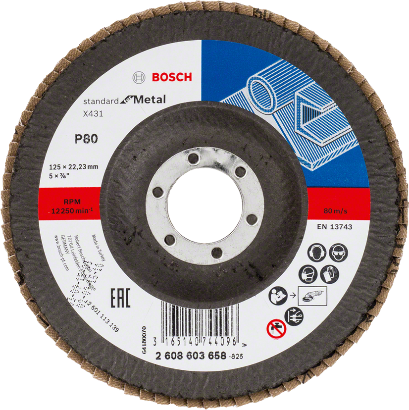 Bosch Professional X431 Standard for Metal Flap Discs, Angled Version | Sandi…