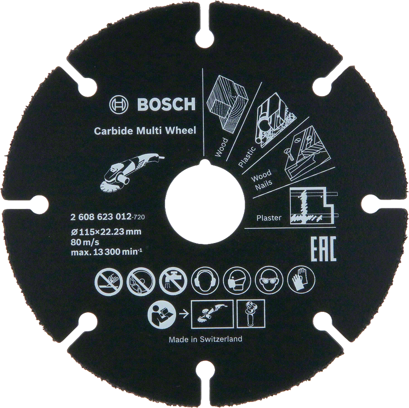 Bosch Professional Cutting & Grinding Discs Carbide Multi Wheel cutting disc