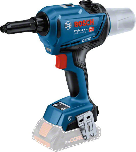 Bosch Professional Cordless Rivet Gun GRG 18V-16 C | 1,6 kg, 16 000 N