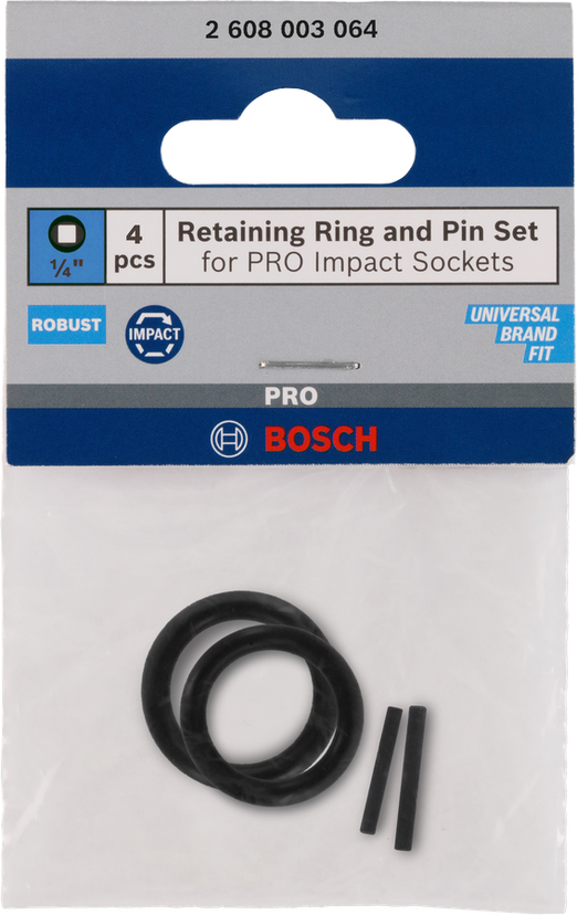 Bosch Professional Retaining Ring and Pin Set for PRO Impact Socket | Screwdr…