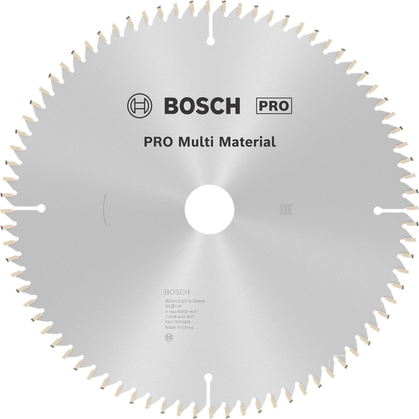 Bosch Professional Saw Blades & Hole Saws Multi Material Circular Saw Blade