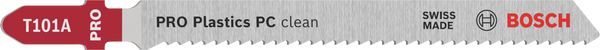 Bosch Professional Pro Plastics Pc Clean Plastics PC clean T101A Jigsaw Blade