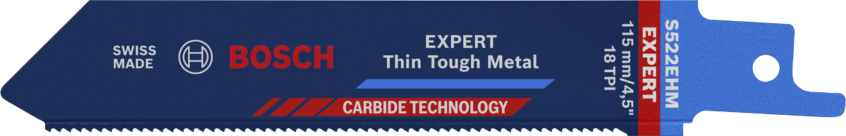Bosch Professional Saw Blades & Hole Saws EXPERT Thin Tough Metal S522EHM Blade