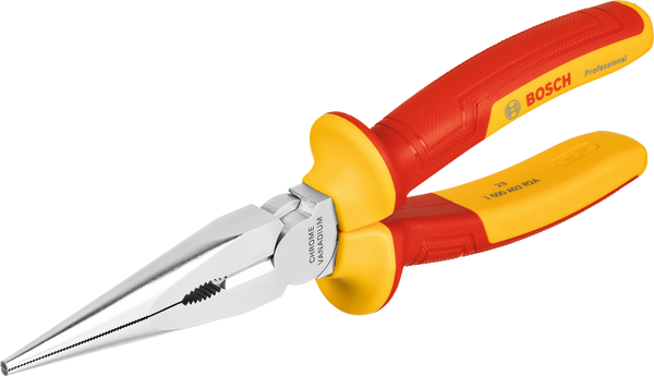 Bosch Professional VDE Pliers VDE Long Nose Pliers Straight 200 mm Professional