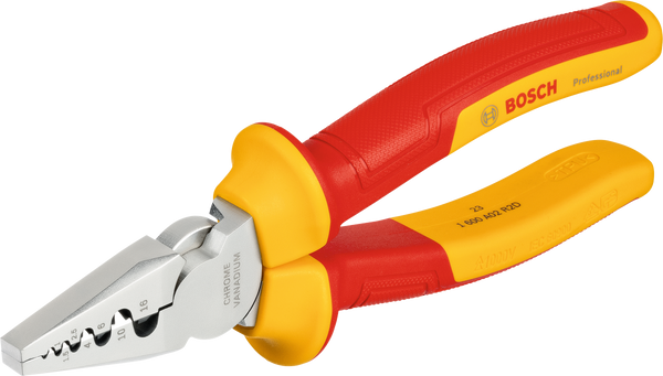 Bosch Professional VDE Pliers VDE Crimping Pliers 180 mm Professional