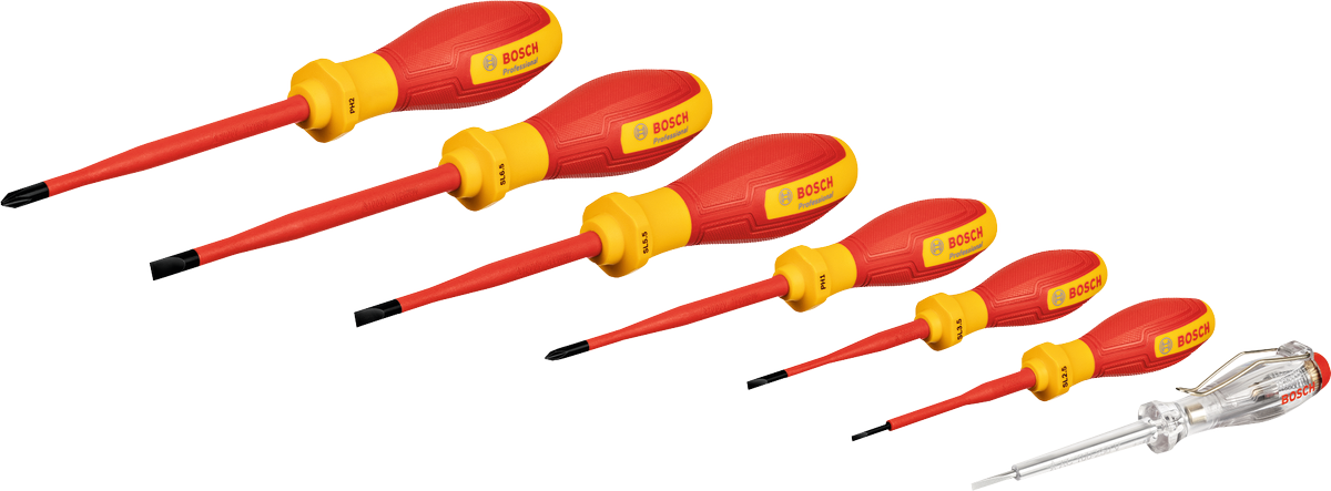 Bosch Professional VDE Screwdriver Set SL/PH 7 pcs Professional | VDE Screwdr…