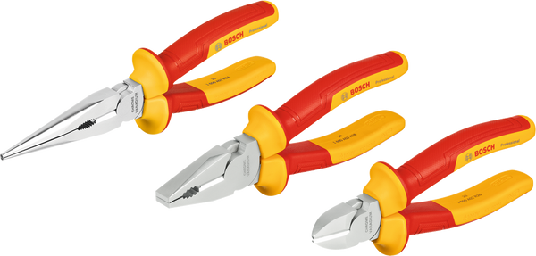 Bosch Professional VDE Pliers VDE Pliers Set 3 pcs Professional