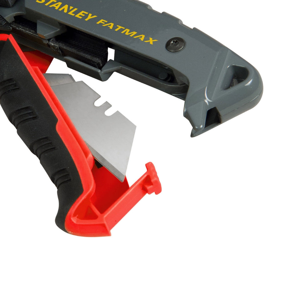 STANLEY FATMAX Self-Retracting Safety Utility Knife with 5 Blades | 0-10-242