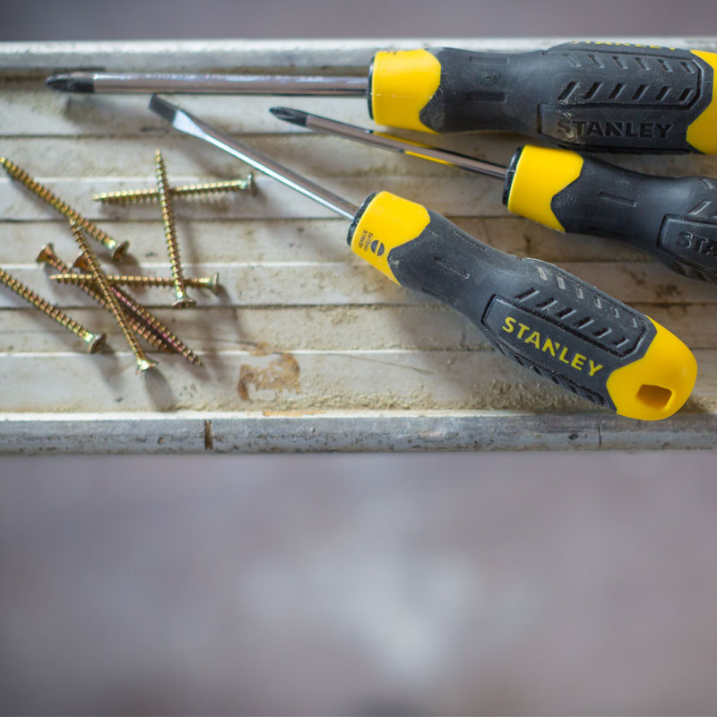 Stanley Cushion Grip Screwdriver Set 8 Piece | 0-65-011