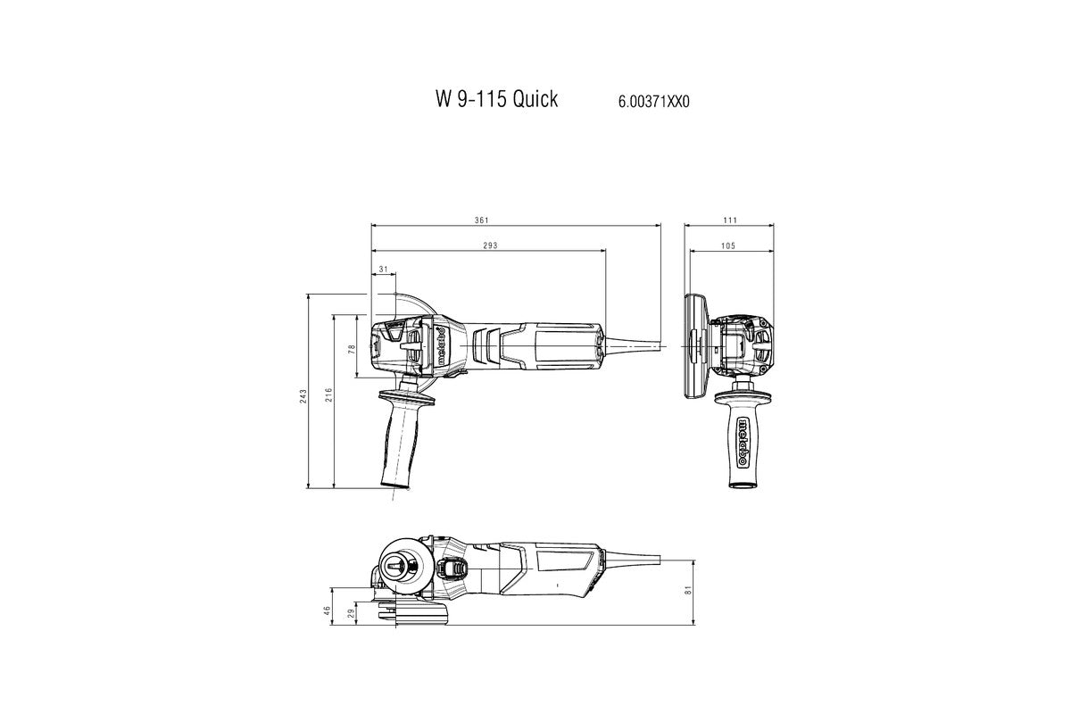 W 9-115 Quick (600371000) Angle grinder