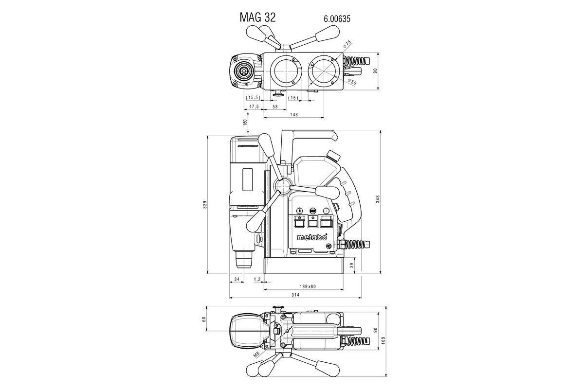 MAG 32 (600635500) Magnetic core drill