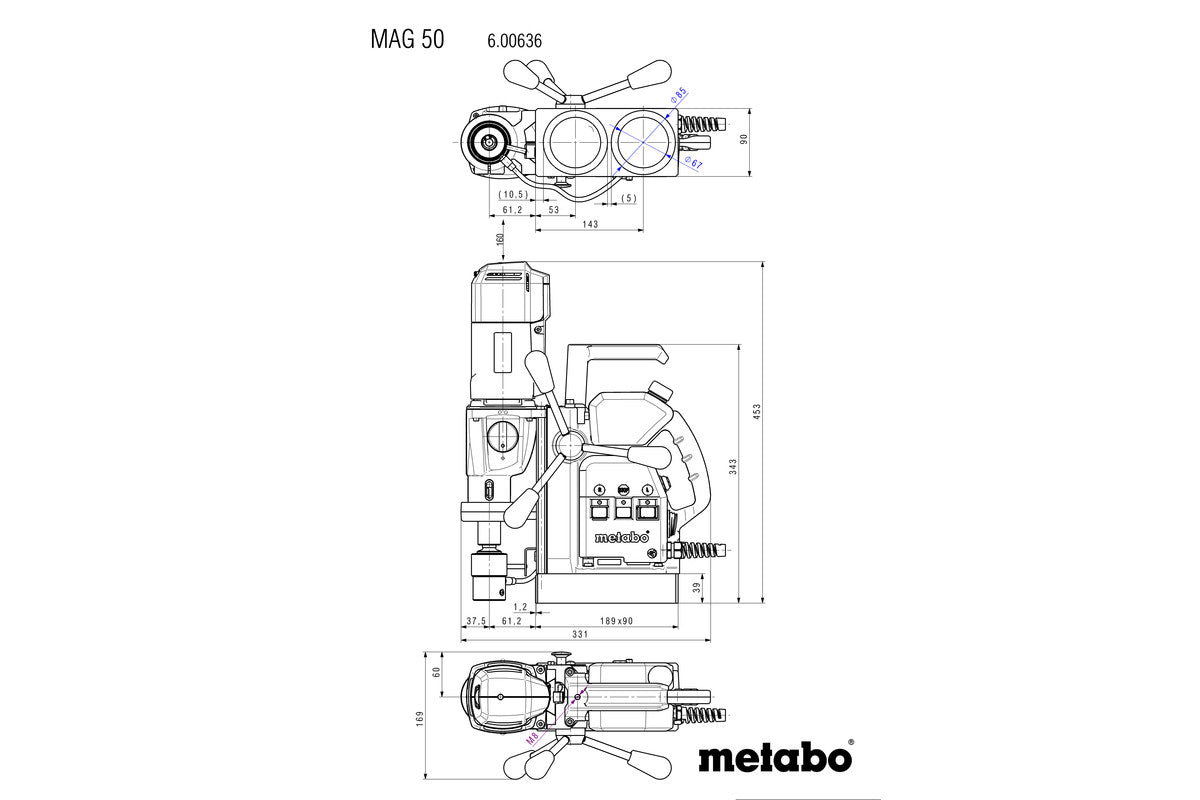 MAG 50 (600636500) Magnetic core drill