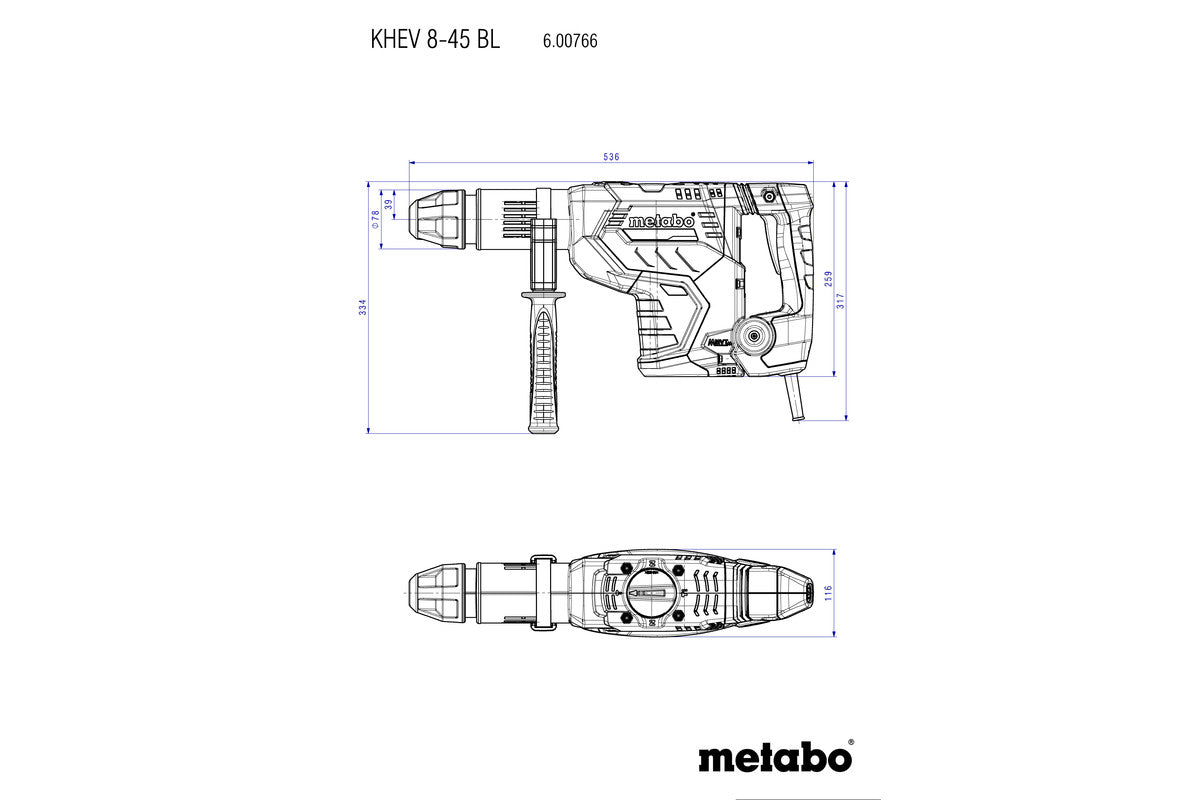 KHEV 8-45 BL (600766500) Combination hammer