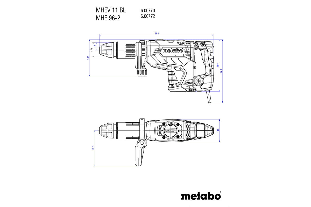 MHEV 11 BL (600770500) Demolition hammer