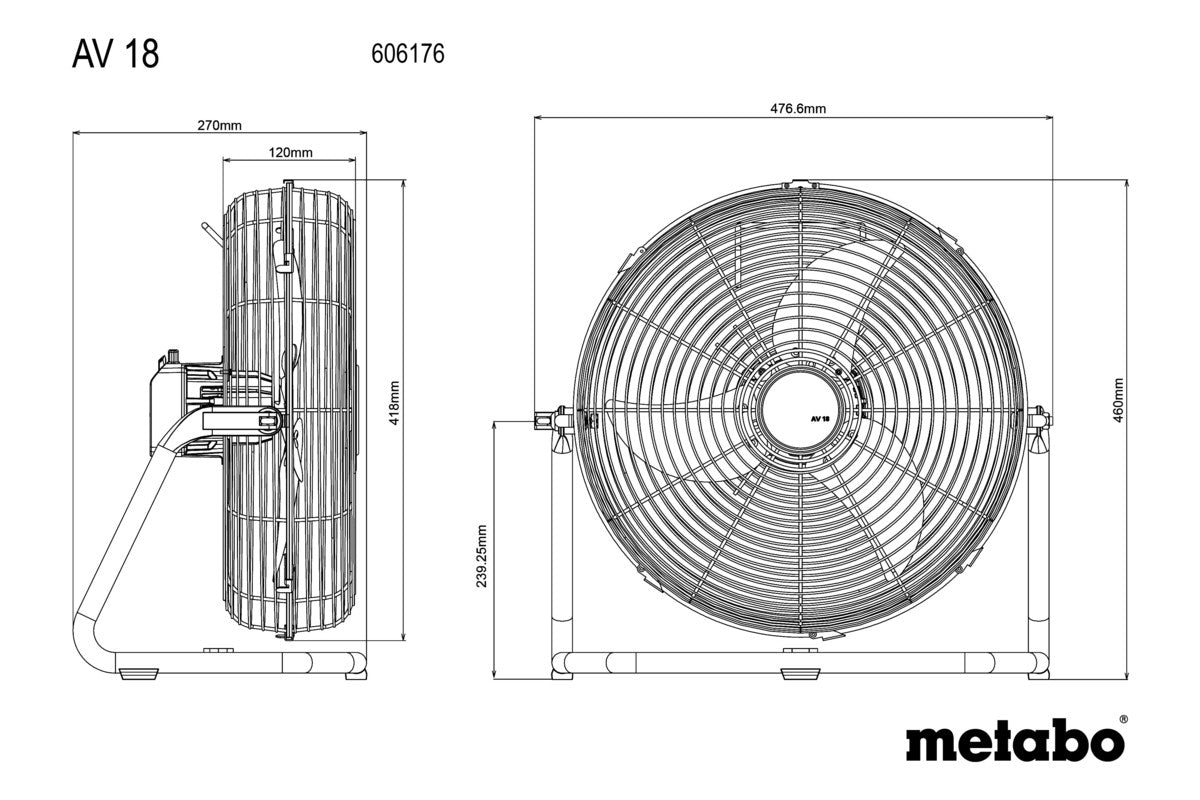 AV 18 (606176850) Cordless fan