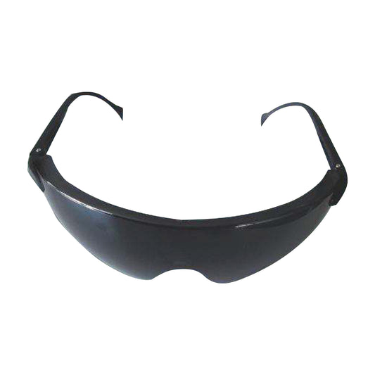 Sporty Goggle Smoke Shade With Black Adjustable Frame