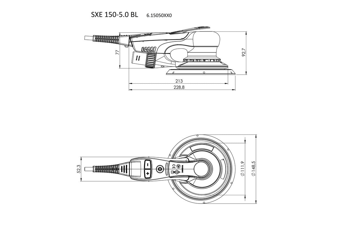 SXE 150-5.0 BL (615050700) Random orbital sander