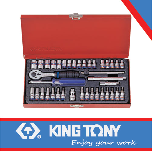 SOCKET & BIT SET 1/4″ METRIC 4-13MM 6P 39PC