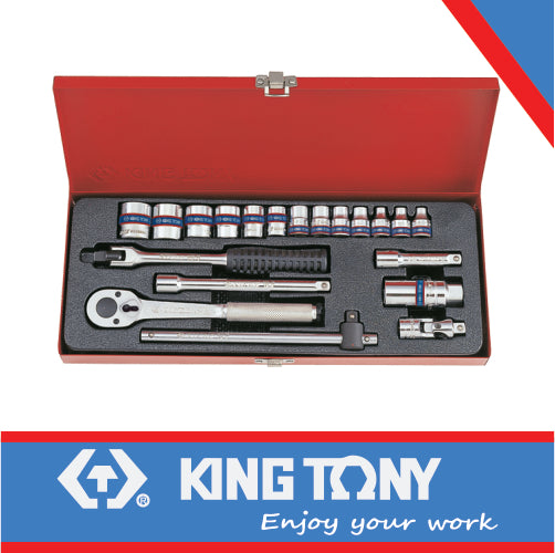 SOCKET SET 3/8″ METRIC 6-22MM 12P