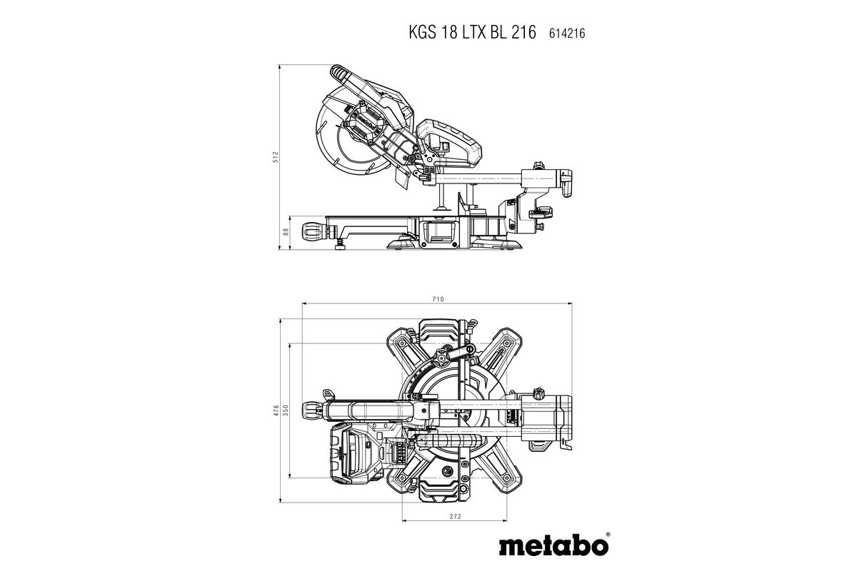 KGS 18 LTX BL 216 (614216850) Cordless mitre saw