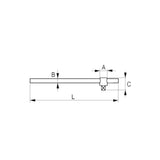 Bahco 1/4" Square Drive Sliding T-Bar | 6954-5