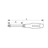 Bahco 1/4" Square Drive Spinner Handle | 6956