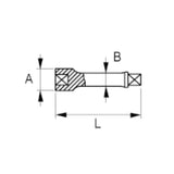 Bahco 1/4" Square Drive Extension Bar 50mm | 6960-2