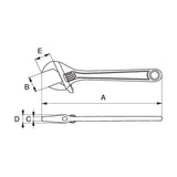 Bahco Adjustable Wrench 110mm | Shifter | 8069IP
