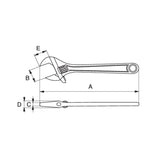 Bahco ERGO 308mm Adjustable Wrench with Reversible Jaw | 9073P