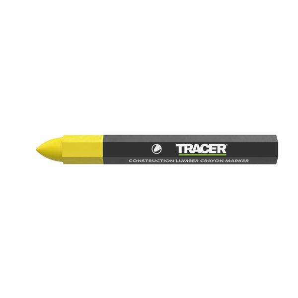 TRACER Construction Lumber Crayon Markers (12pk) - Yellow | ACM3
