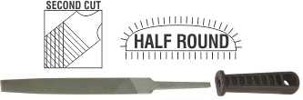 FILE.AFILE H/R 2ND CUT 250MM SLEEVE