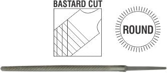 FILE.AFILE ROUND BASTARD 300MM SLEEVE