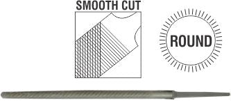 FILE.AFILE ROUND SMOOTH 150MM SLEEVE