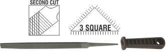 FILE.AFILE THREE SQ 2ND CUT 200MM SLEEVE