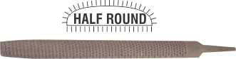 FILE AFILE RASP HALF ROUND 350MM