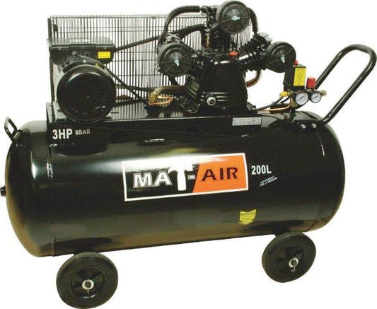 COMPRESSOR, MATAIR, 2.2KW/3HP, 200L, W/STYLE