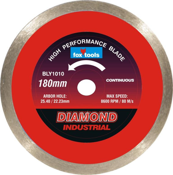 BLADE FOX DIAM CONTINUOUS TILE 180MM