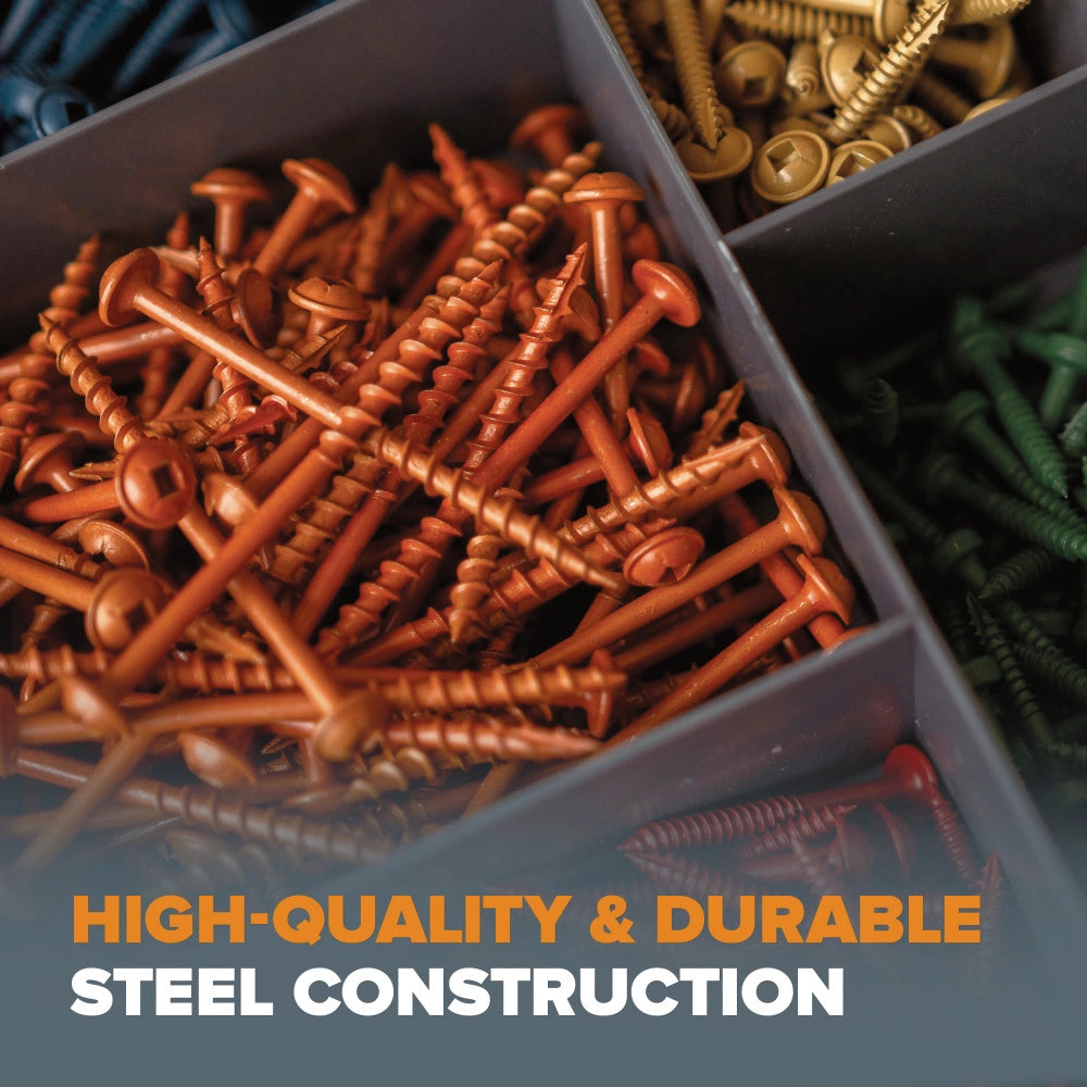 BORA 800-Piece Pocket-Hole Screw Kit Coarse | BR-A180203