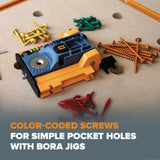 BORA 800-Piece Pocket-Hole Screw Kit Coarse | BR-A180203