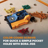 BORA 800-Piece Pocket-Hole Screw Kit Fine | BR-A180403