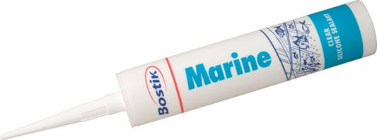 BOSTIK SILICONE MARINE 280ML CLEAR (12))