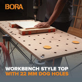 BORA Centipede Table Top with Dog Holes | CK22TM