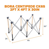 BORA Centipede 600x1200 with X-Cups, Clamps & Bag | CK6S
