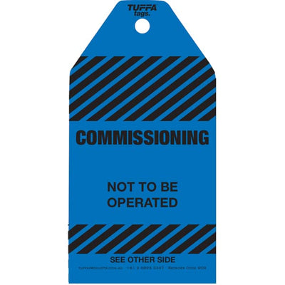 Commissioning Tags (packs of 100)