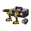 DEWALT 18V XR Brushless Combo Twin Kit  2x2Ah | DCK2060D2T