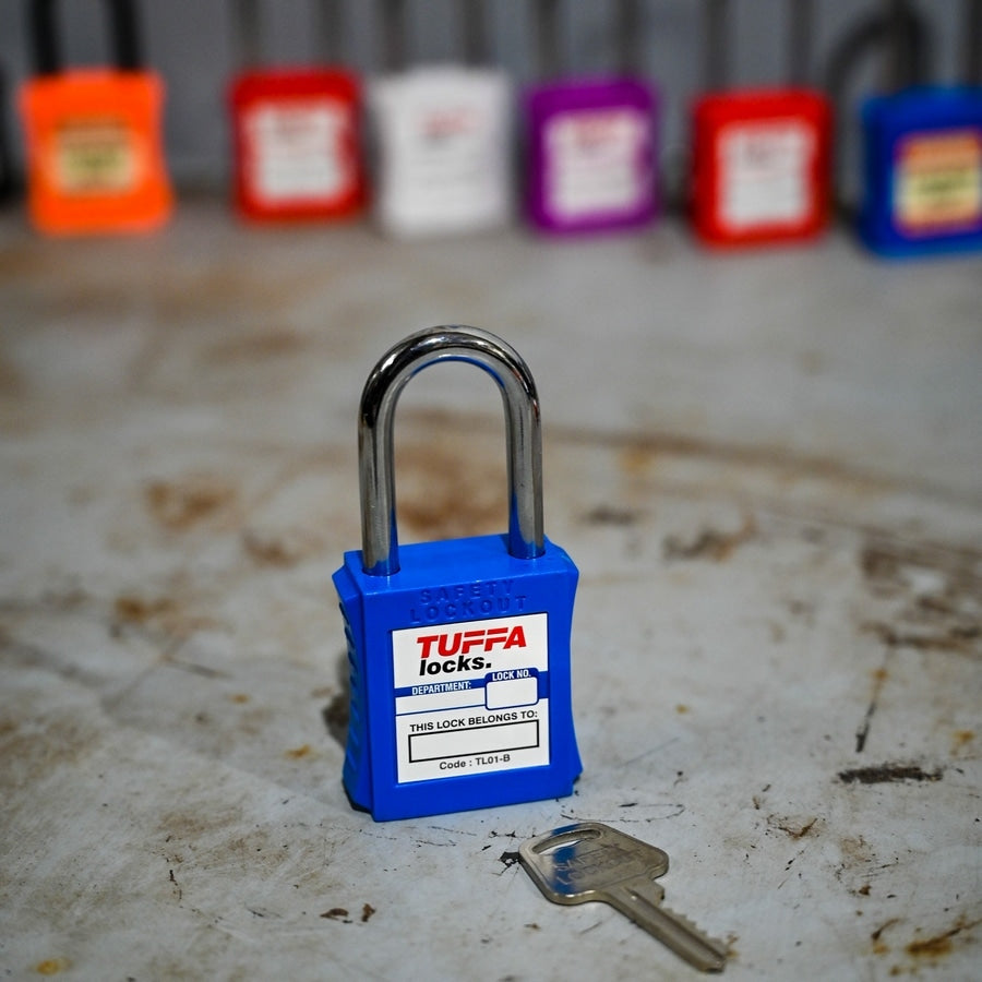 Orange 46mm Warning Isolation Safety Padlock – Keyed Different