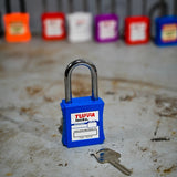 Orange 46mm Warning Isolation Safety Padlock – Keyed Different