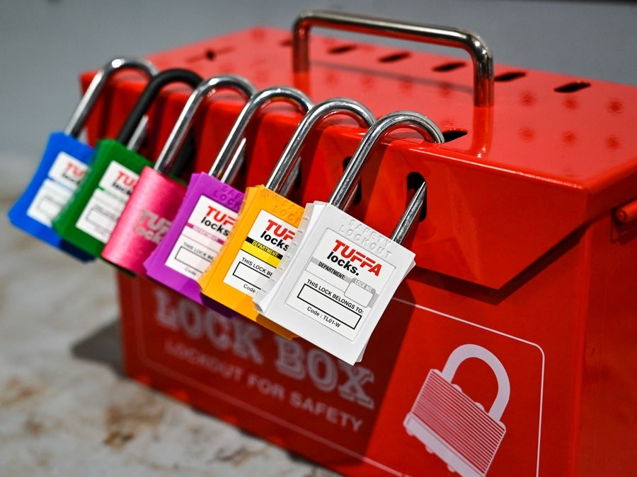 Orange 46mm Warning Isolation Safety Padlock – Keyed Different