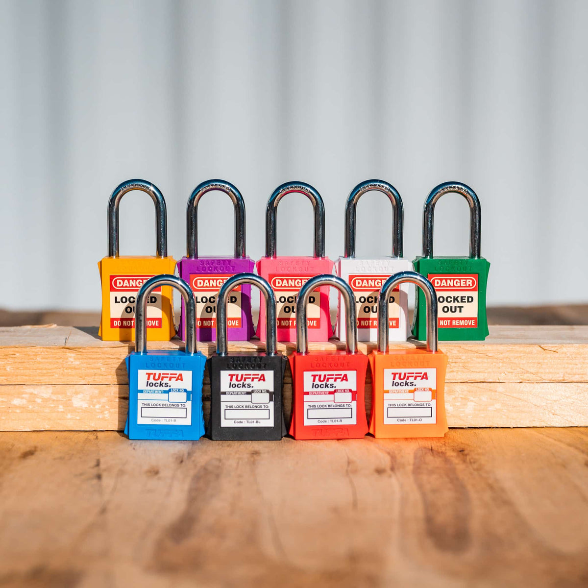 Orange 46mm Warning Isolation Safety Padlock – Keyed Different